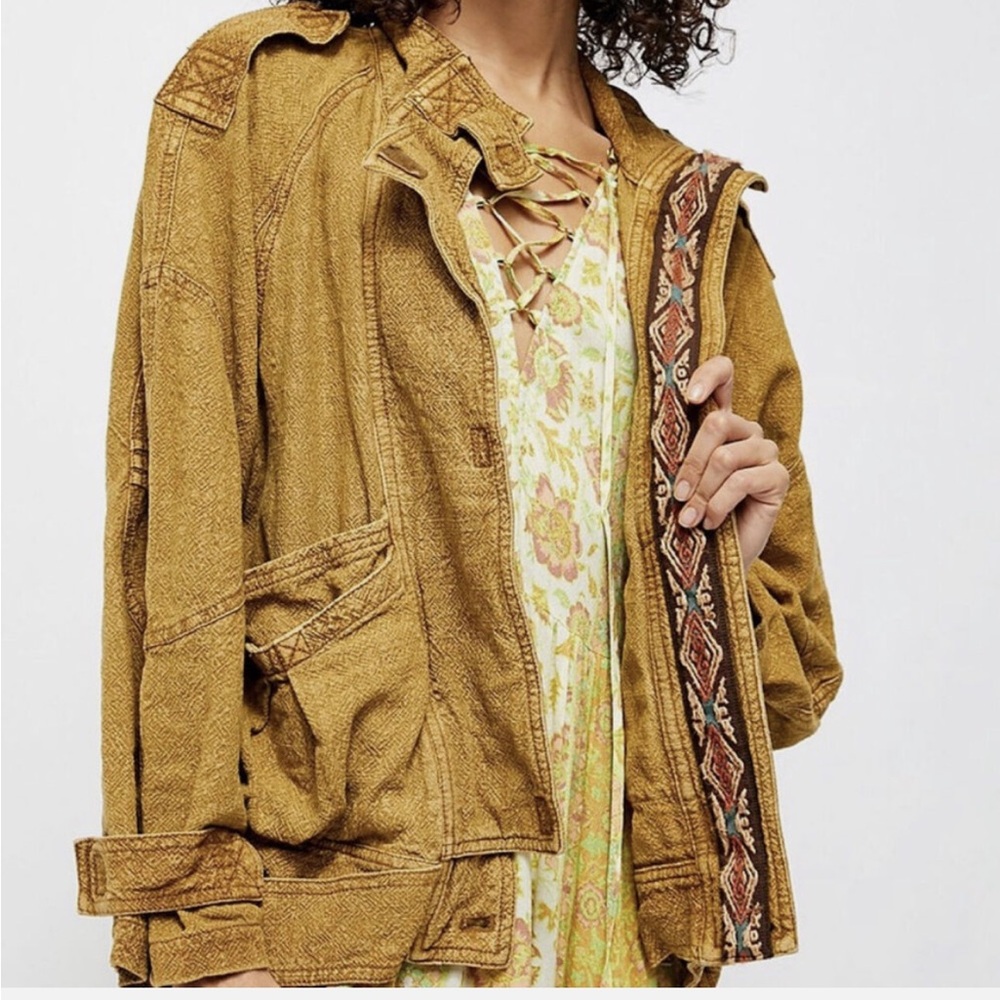 Free People Jayde Safari Bomber Jacket, NWT